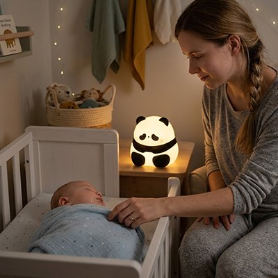 Veilleuse bébé rassurante pendant le sommeil de bébé