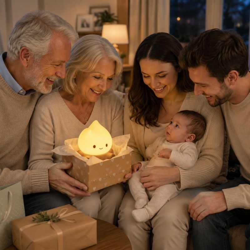 veilleuse bébé cadeau de naissance des grands parents