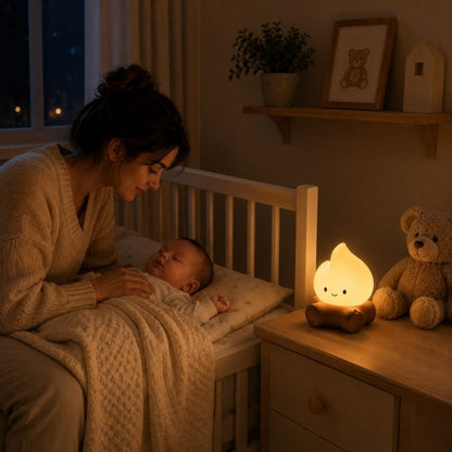 veilleuse bébé endormissement dans la chambre