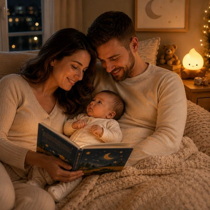 veilleuse bébé rituel du coucher en famille