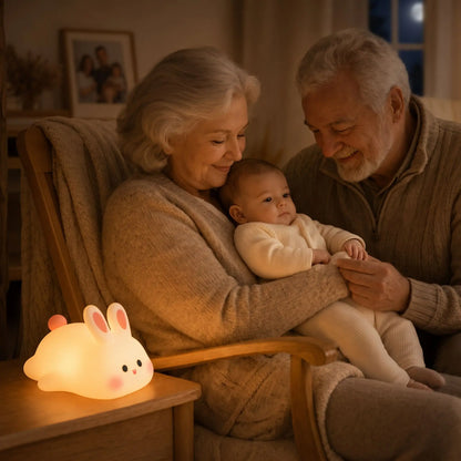 veilleuse lapin bebe chez les grands parents