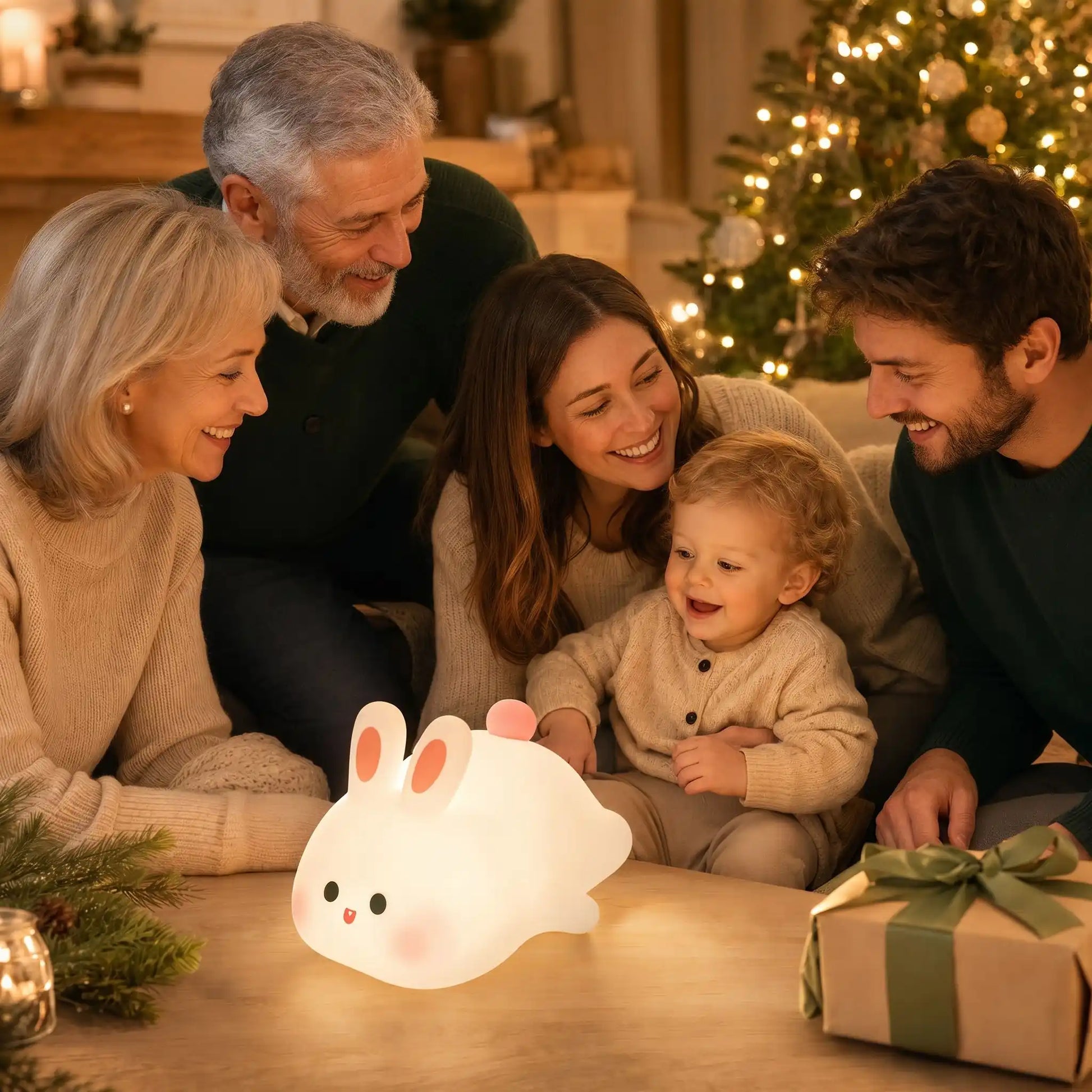veilleuse lapin cadeau de noël