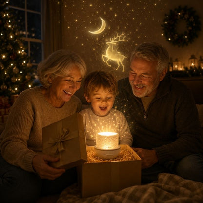 veilleuse projection GalaxiLune cadeau de Noël