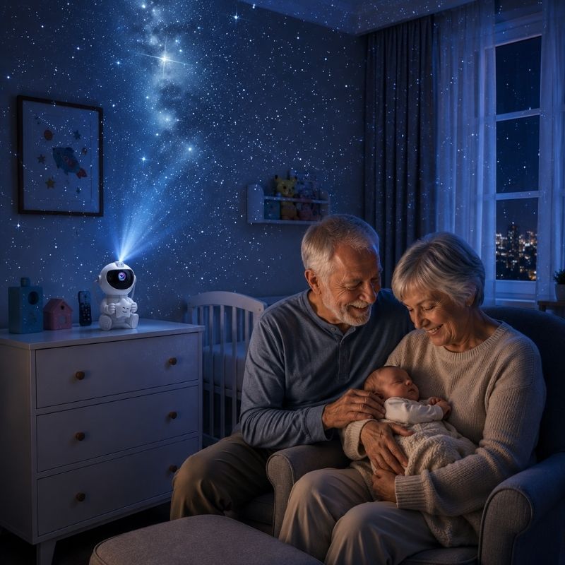veilleuse projection astronaute grands parents
